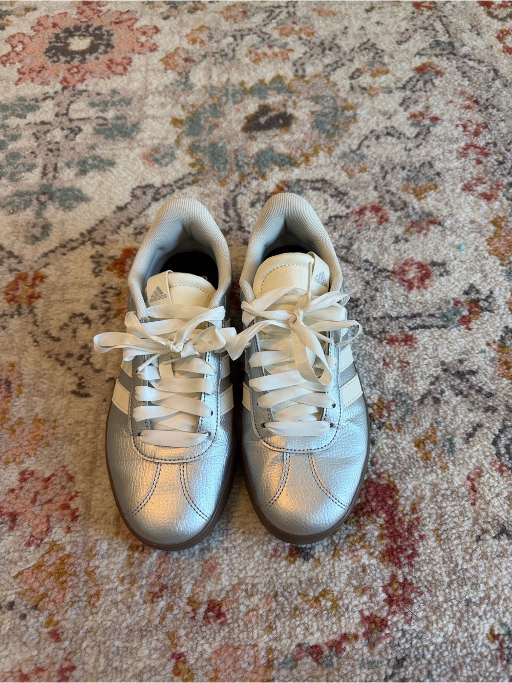 Adidas Women’s Metallic Silver Classic Sneaker